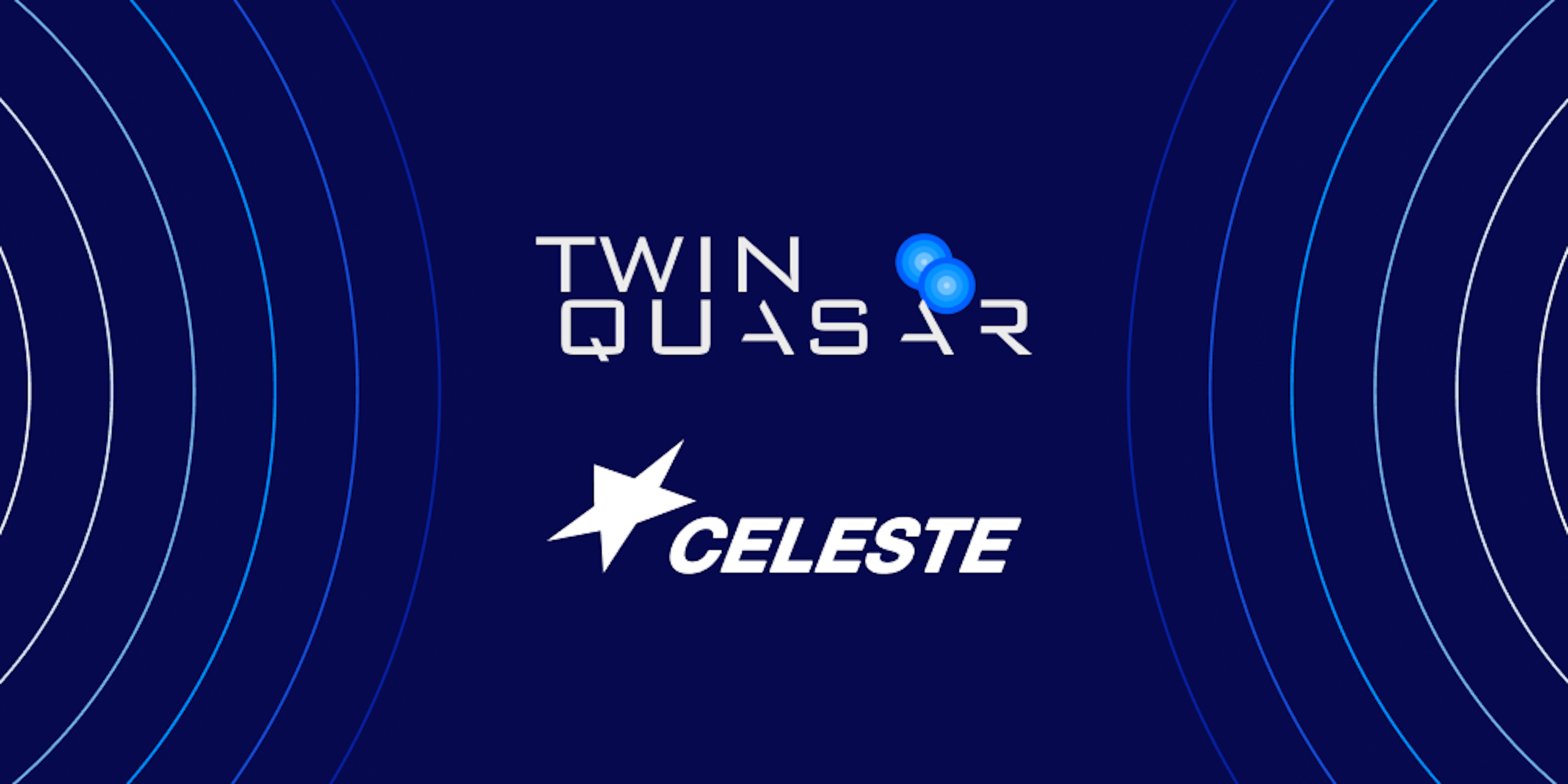 Twin Quasar and CELESTE logos for Filecoin Foundation blog