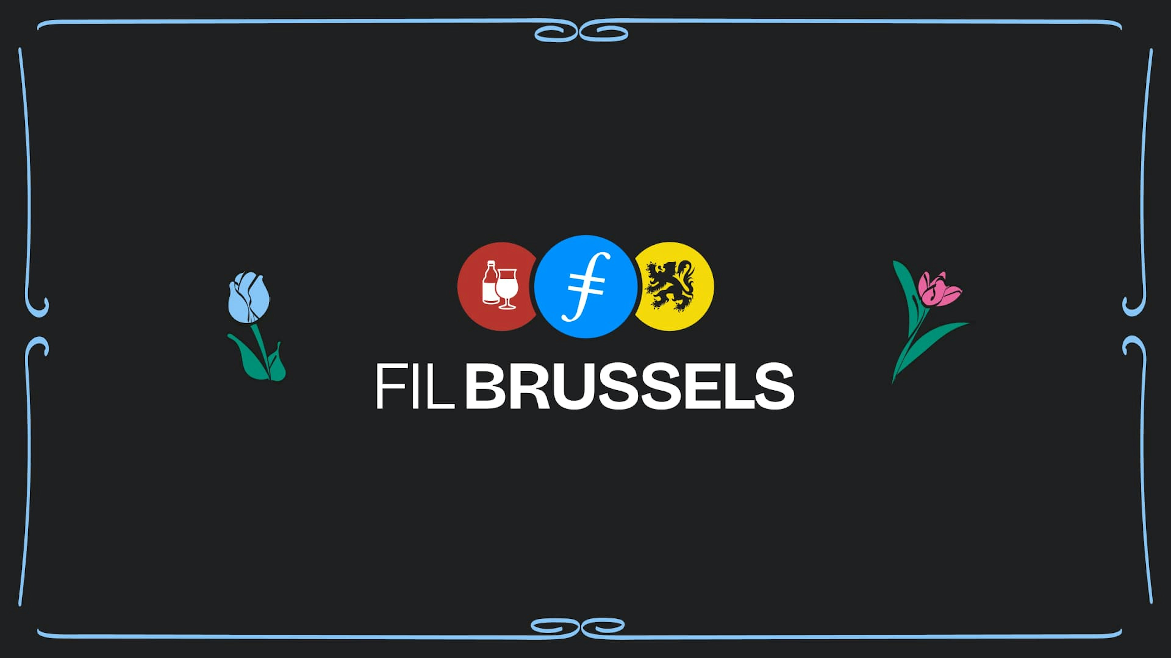 FIL Brussels logo on black background.